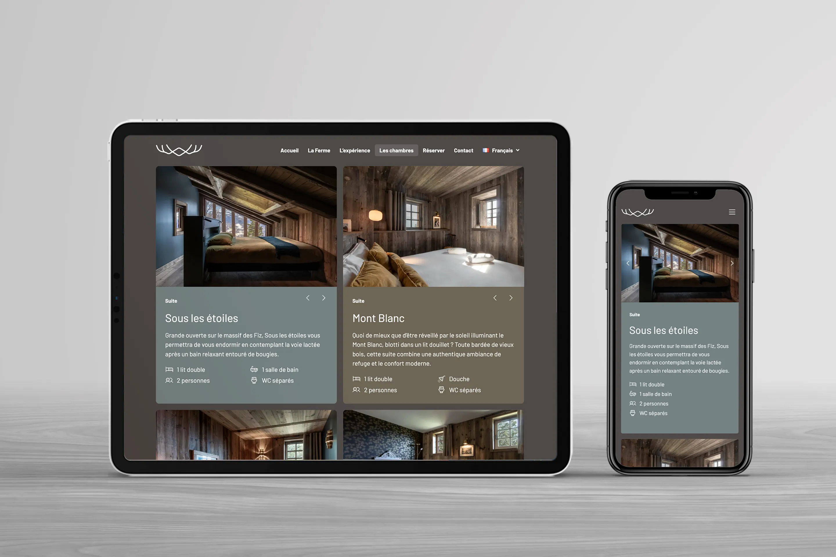 La Ferme des Choseaux chambres page