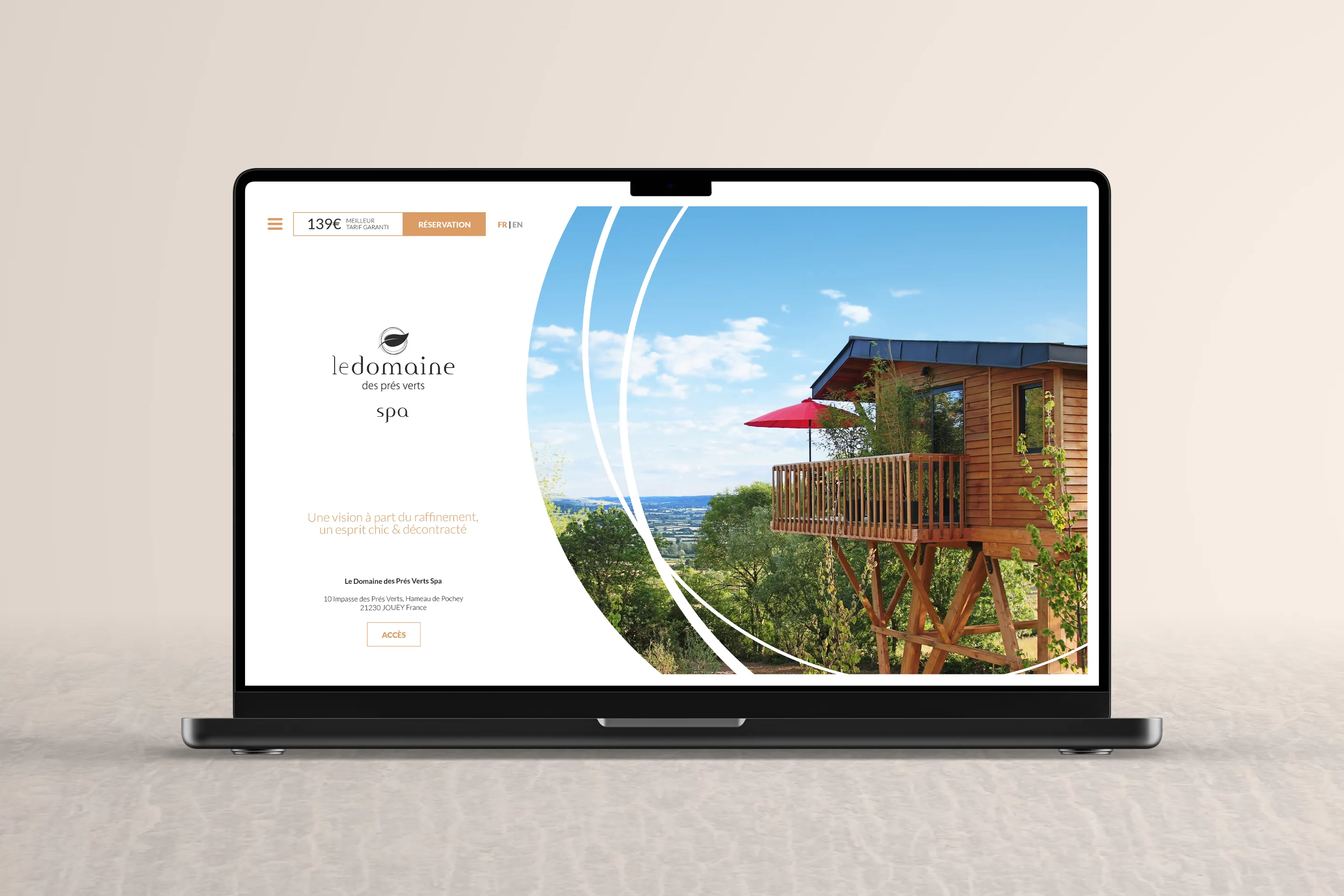 Le Domaine des Prés Verts landing page