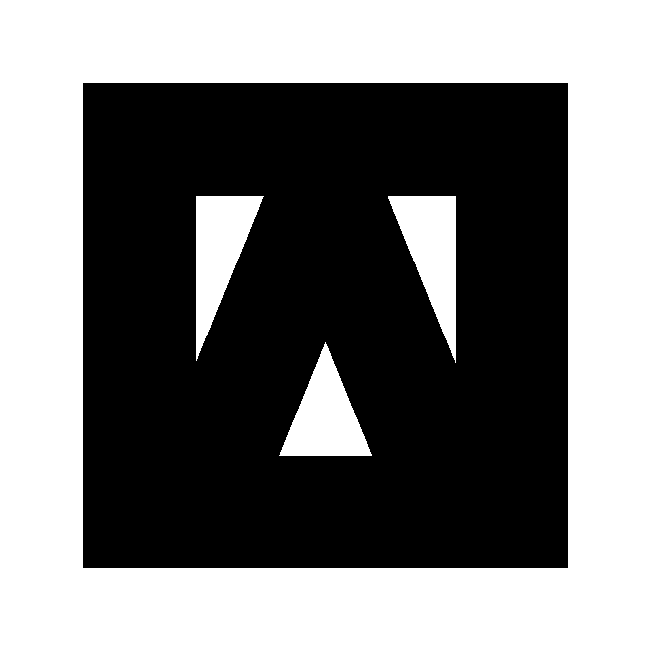 Zooh alphabet, black weight